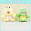 Adorable Plush Dinosaur Keychain With Big Eyes Soft And Cute Cartoon Design