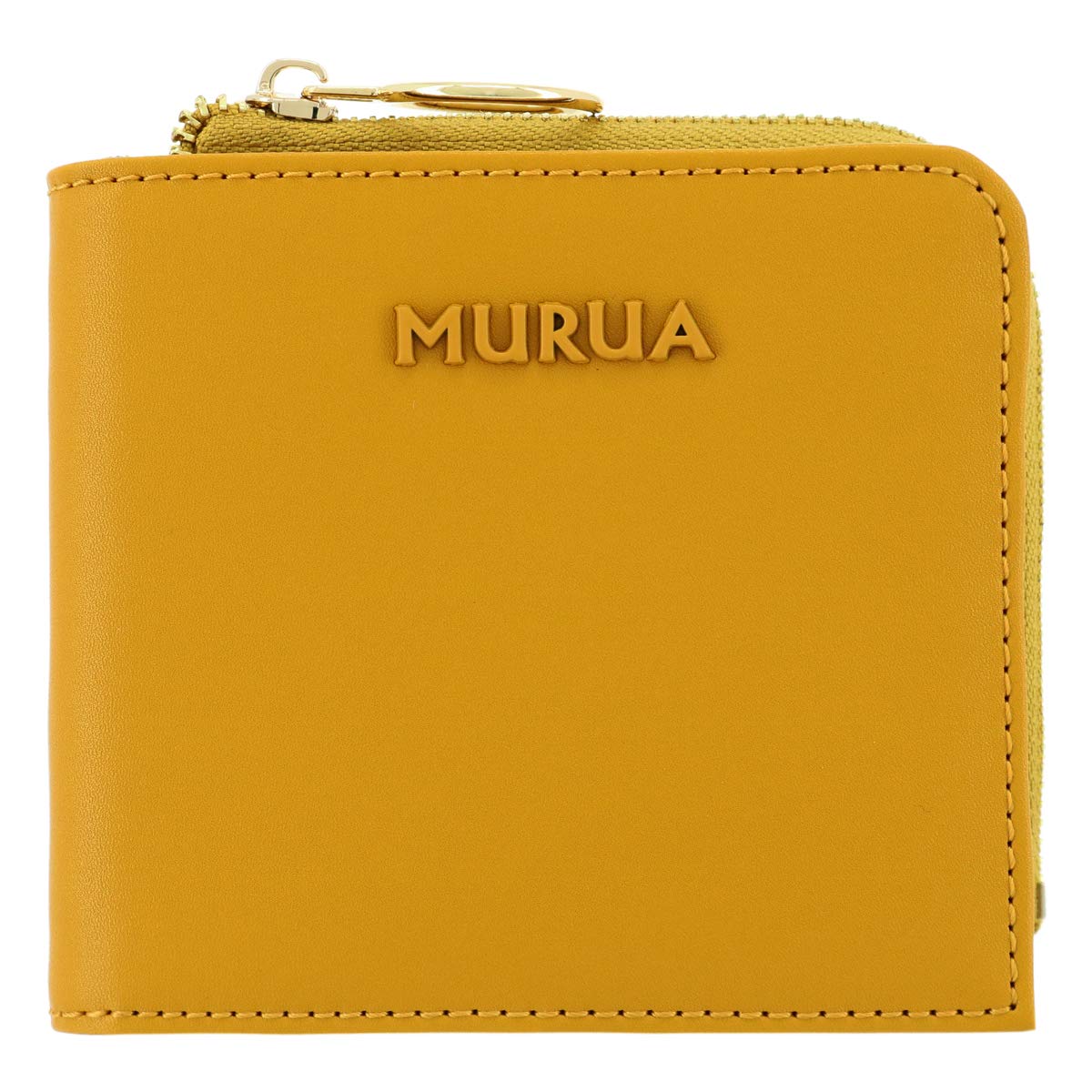

Bifold Wallet Mini Wallet Compact Custom Model Ladies Simple Our Limited Mustard [Murua] MR-W903 гірчичний