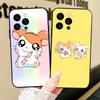 Cartoon Anime H-Hamtaro Phone Case For IPhone 17 Air 16 15 14 13 Pro Max 11 12 Black Silicone Cover