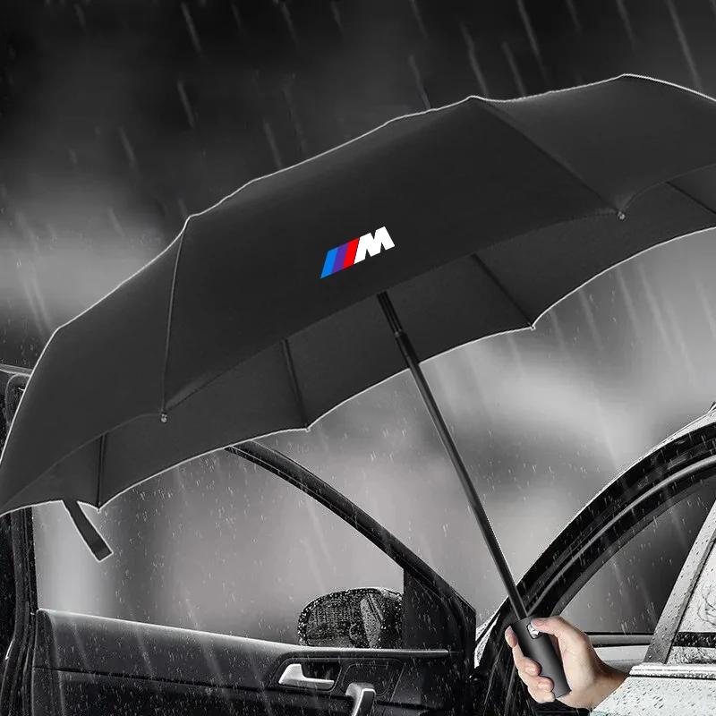 Auto Přenosný Skládací Automatický Třísložkový Deštník Sluneční clona Pro BMW M Performance M2 M3 M5 320 325 E28 E30 E34 E36 E39 E46