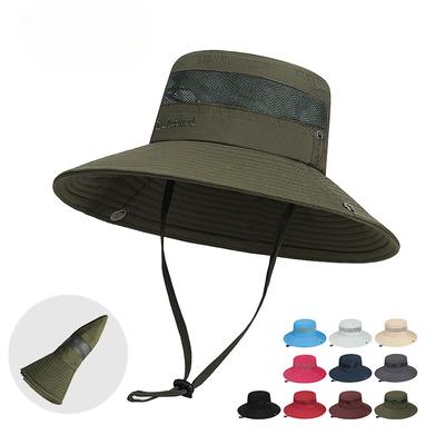 Hiking Hats for Men and Women Jungle Adventure Travel Breathable Wide-brimmed Lightweight and Foldable Sun Protection Hats