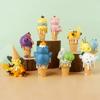 Cartoon Ice Cream Series Pikachu Snorlax Psyduck Gengar Anime Figure  Toys Desktop Ornaments Collection Model
