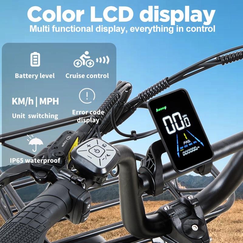 BURCHDA U8 1500W Fat Tire Electric Bike, 48V 31.5Ah Long Range Step-Thru E-Bike for City Commute & Off-Road