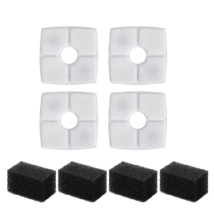 Pet Fountain Filters and Foam for Dog Cats Water Dispenser Replacement Filter Water Fountain Filtration System Accessory
