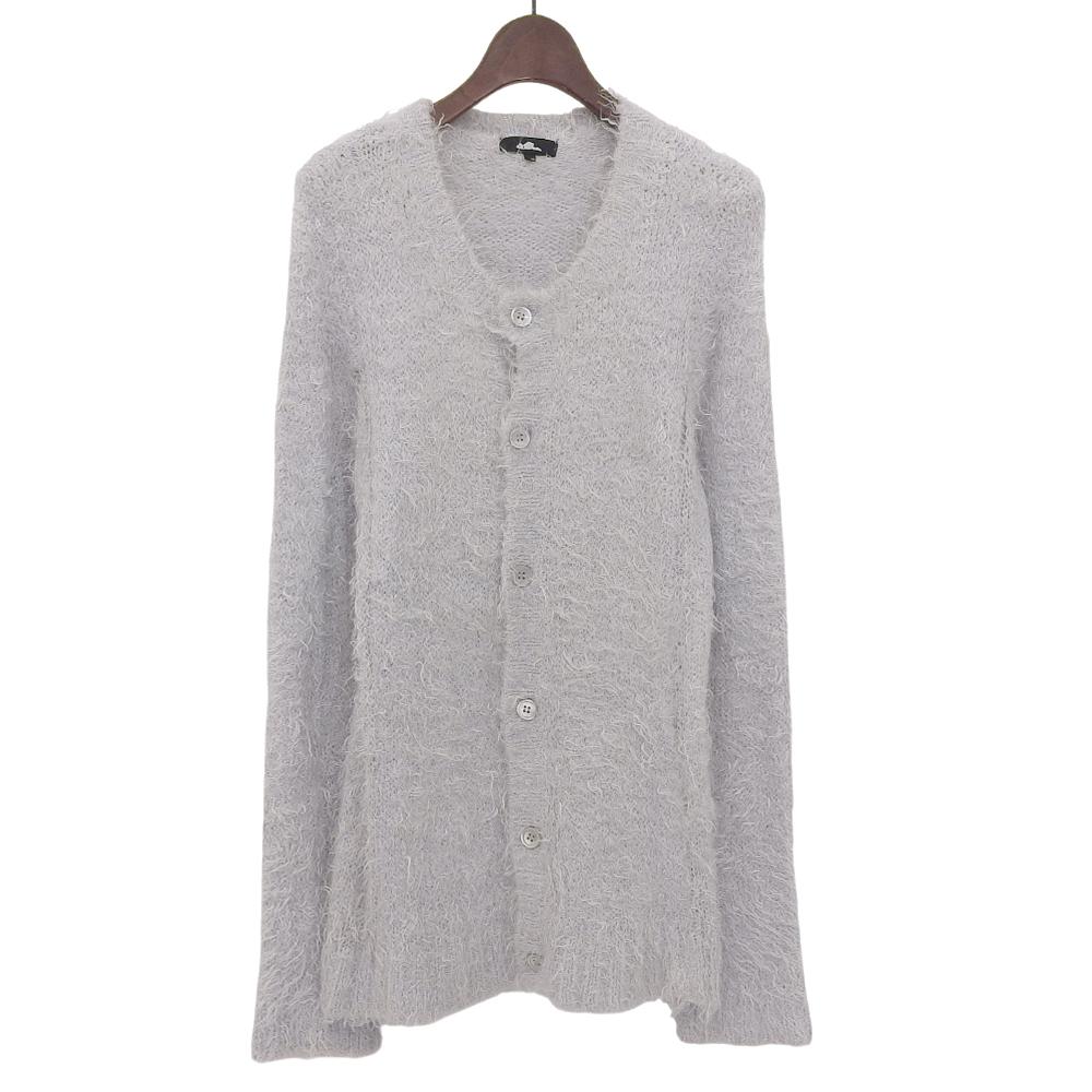 LAD MUSICIAN Men's Shaggy Knit Cardigan Top, Gray, Size 44, 2205-001 tops 44 grayUsed