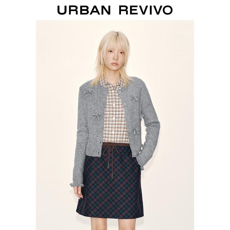 UR Women's Bow-Knot Short Knitted Cardigan