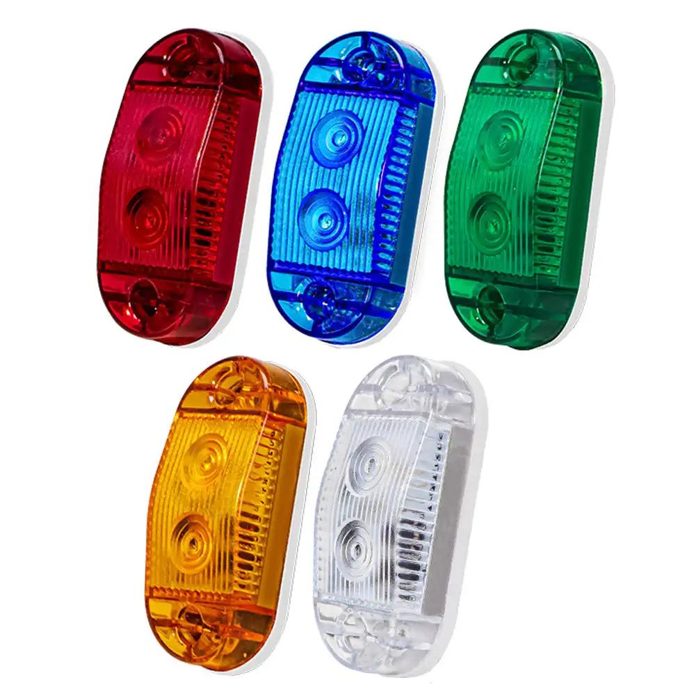 Car Truck Led Side Marker Lights External Square Lights Warning Tail Light Auto Trailer Truck Lorry Clearance Lamps 12-36V