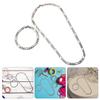 Fashionable Chain Necklace Metal Jewelry Set Metal Necklace Set Chain Link Party Accessories Chain Jewelry Metal Texture