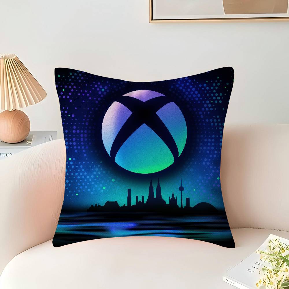 Xbox LOGO Pillow Cover for Bedroom Room and Living Room Sofa Decorative Cushion Cover
