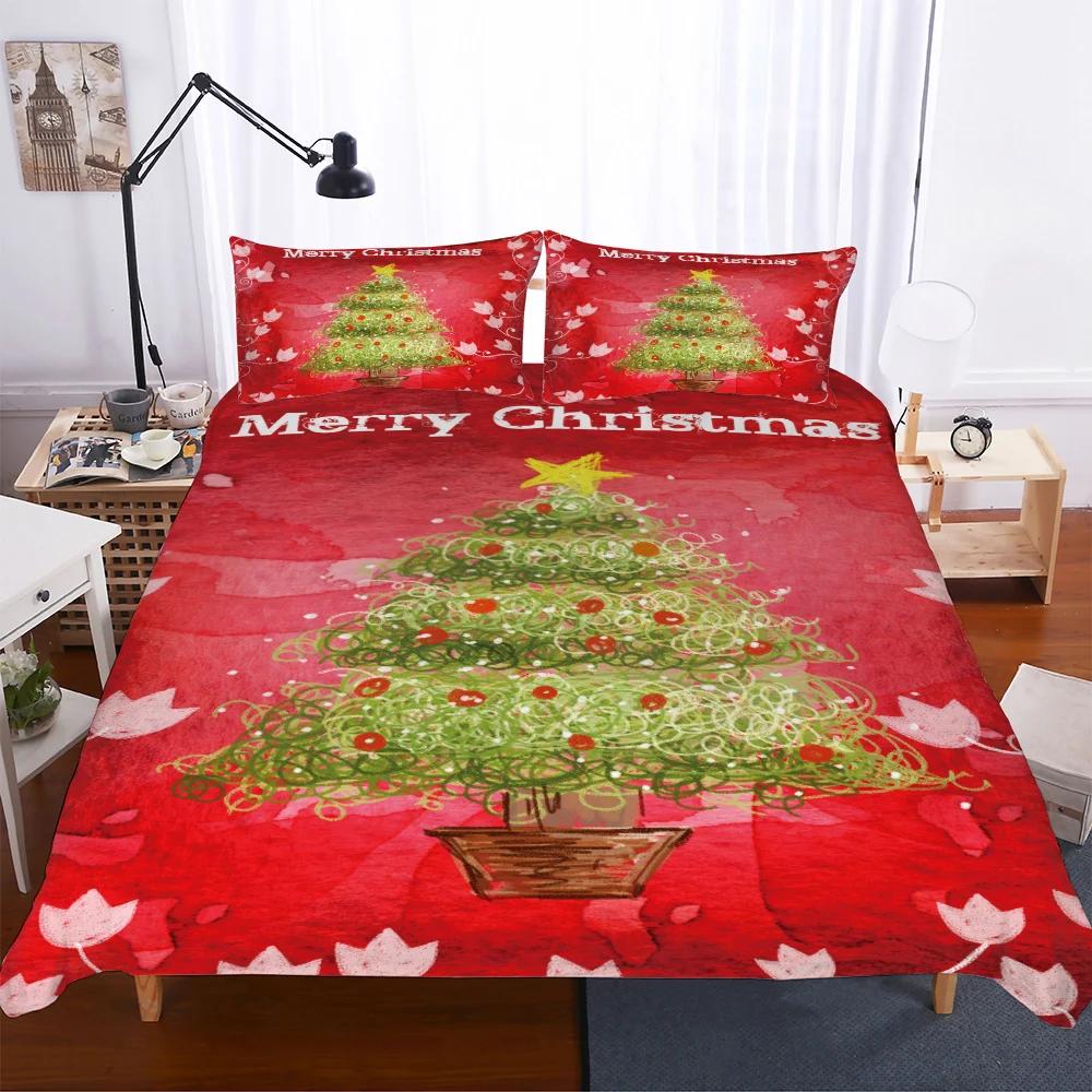 Bedclothes Beding Merys Christmas Soft Duvet Cover Sets Western New Year Gift Quen Warm Comforter Set King-Sized Dimensionsd Dimensions Bed Cover