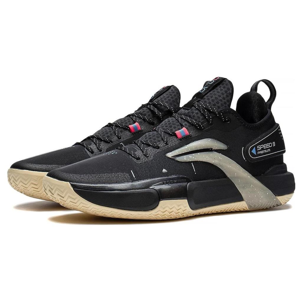 Pánské basketbalové boty Li Ning Flash 9 Premium tenisky Černá ABAS071-1