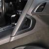 Korlot Carbon Fiber Central Gear Panel Side armrest Cover Trims for Chevrolet Corvette C7