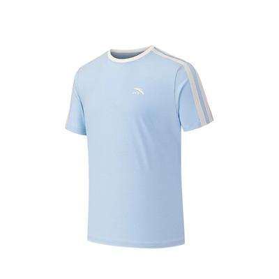 Anta Fashion Striped Round Neck Casual Short Sleeve T-Shirt Unisex Tops 972638106-9