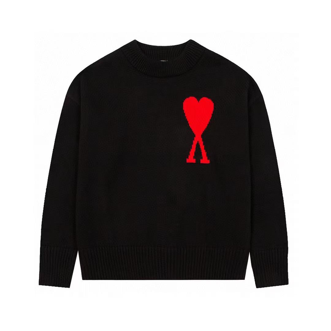 

Весенне-осенний жаккардовый свитер с круглым вырезом для пар – Повседневный и универсальный вязаный топ унисекс Small