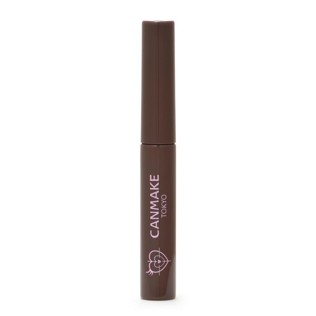 Canmake Curl Sniper Mascara 02 Natural Brown 4.0g, Curl-Keeping Mascara, Ultra-Fine Brush, Fiber-Free