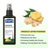 Lotion Capillaire au Gingembre, Solution Nutritive Rafraîchissante et Nourrissante pour le Cuir Chevelu et la Racine des Cheveux, Spray Fortifiant et Épaississant