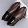 Loafer Summer Mens Comfortable Office Flats Genuine Leather Casual Dress Shoes Designer Black Brown Original Cowhide Men Loafers