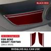 Ekte Mykt Karbonfiber for Mercedes Benz Smart 451 Fortwo 2011 2012 2013 2014 2015 Side Dør Oppbevaring Klistremerke Dekorasjon Tilbehør