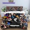 Billie Eilish Pattern Bedding,Quilt Set Quilt Cover Pillowcase Home Birthday Gift (1 * Duvet Cover + 2 * Pillowcase, Without Core)