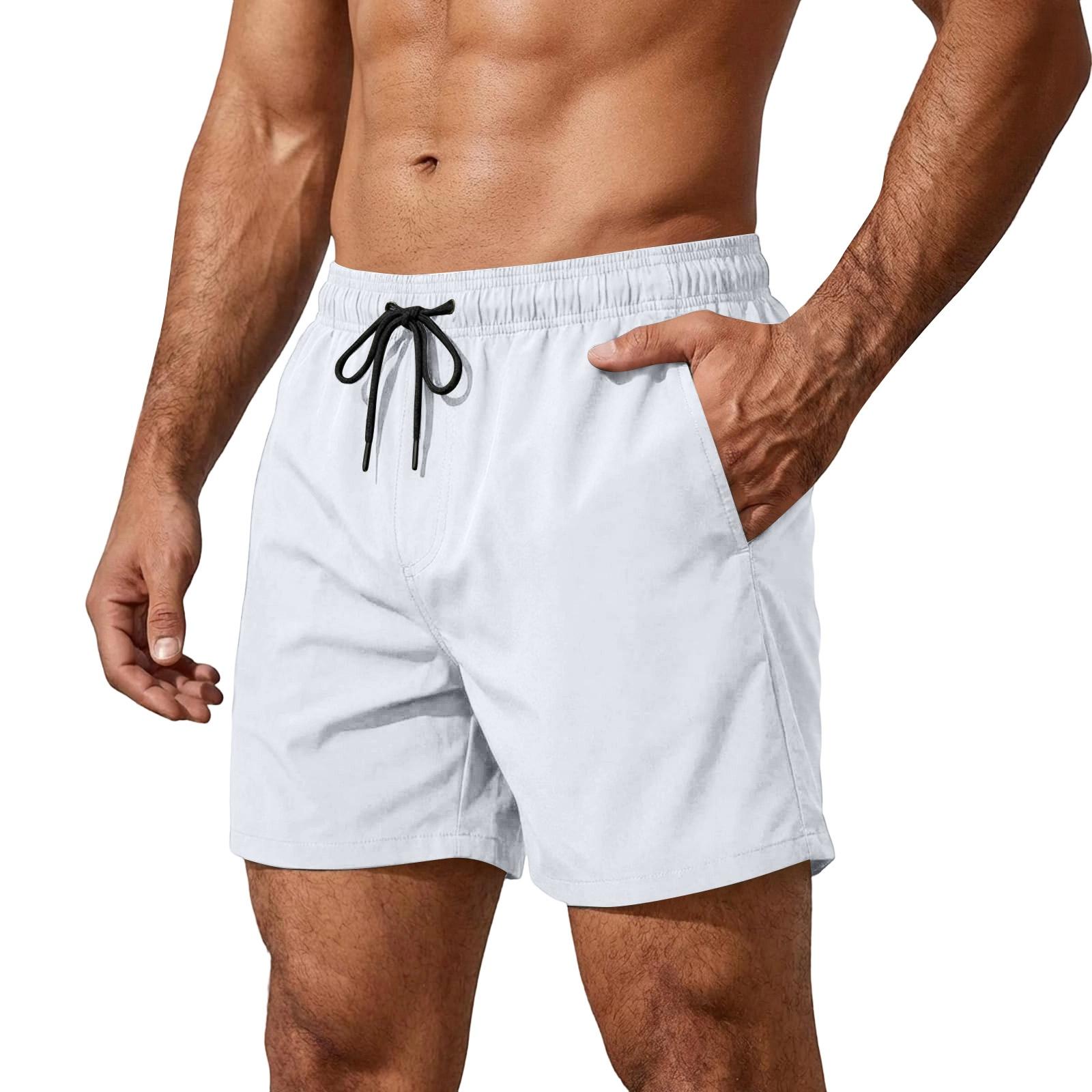 

Mens Athletic Shorts Comfortable Gym Shorts Men Workout Shorts for Men Lightweight Cargo Shorts for Men XL білий
