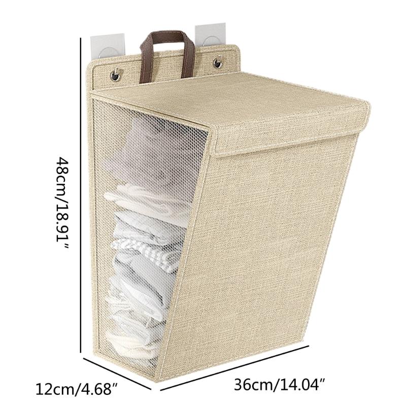Practical Cloth Storage Bag Convenient and Soft Hangings Storage Hampers Handy Container for Bedroom and Laundry Room