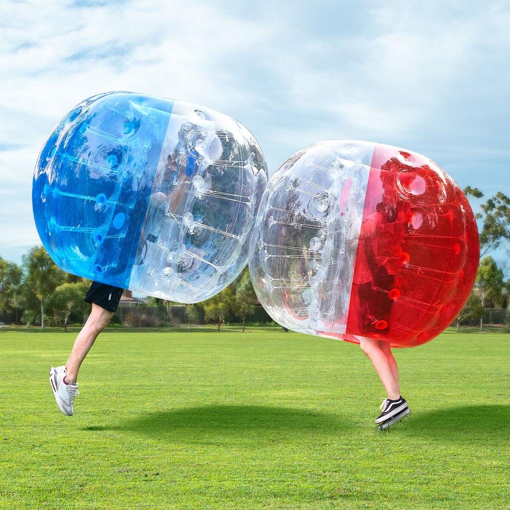 Inflatable Bumper Balls 2-Pack, 5FT/1.5M Body Sumo Zorb Balls for Teen & Adult, 0.8mm Thick PVC Human Hamster Bubble Balls for Outdoor Team Gaming