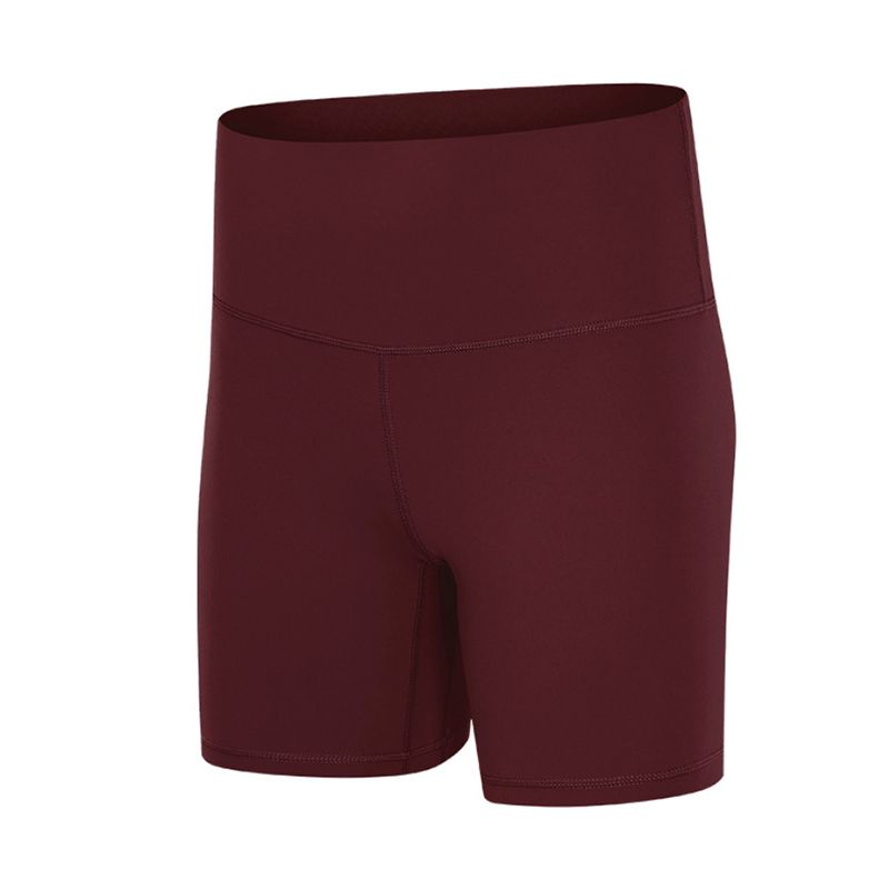 

Lu Same Style Nude Feel Yoga Shorts Women s Outwear Summer Thin Peach Hip Quick-Drying Fitness Pants Women s High Waist Hip Lift Deep red M/6 (Recommendation 55.00 kg-60.00 kg