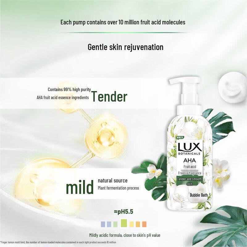 Lux Botanical Essential Oil Scented Bubble Shower Gel
