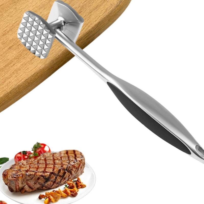 Practical Kitchen Meat Tenderizer Kitchen Meat Tool Zinc Alloy Texture Meat Hammer Perfect for Culinarys Enthusiasts