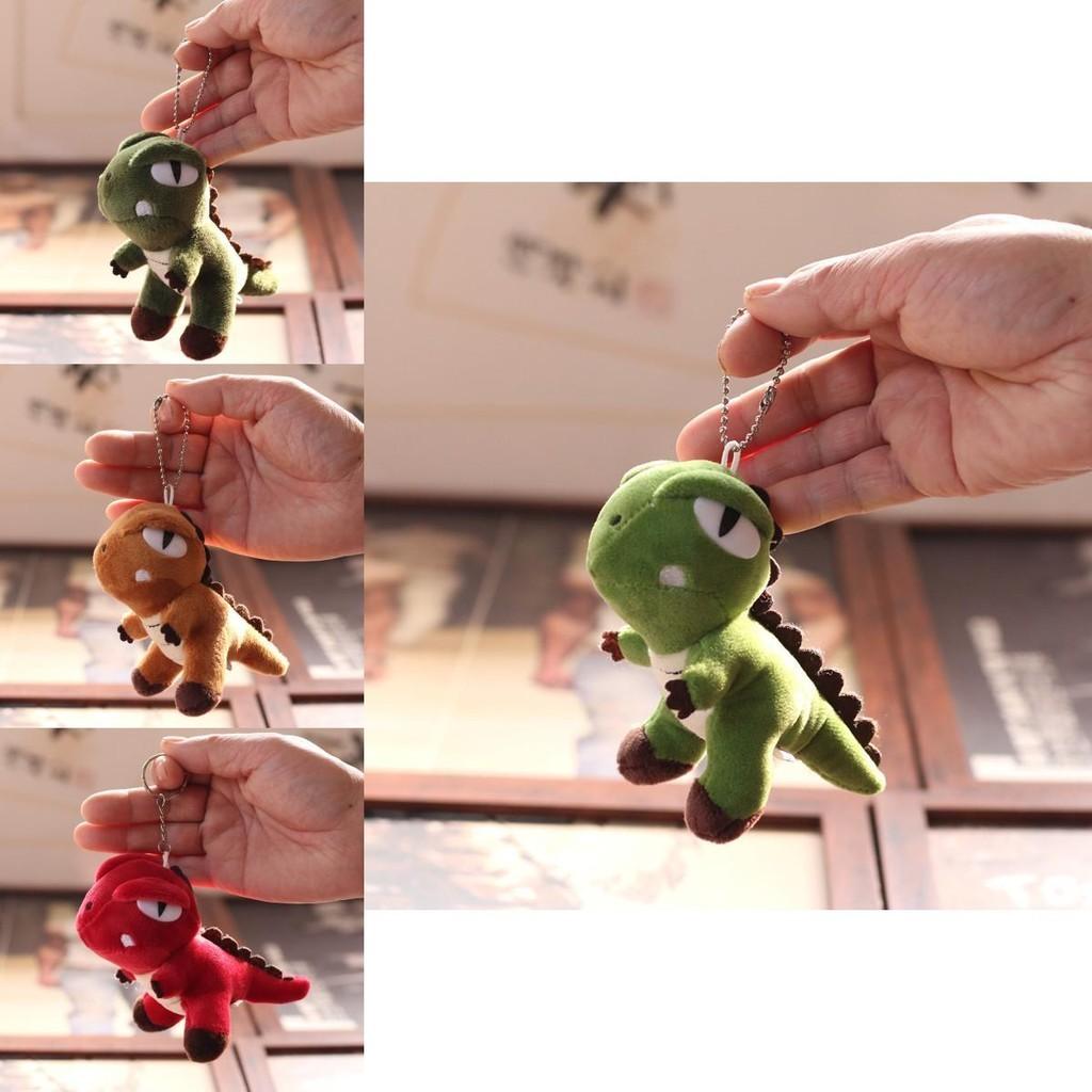 Adorable Plush Dinosaur Keychain Soft Stuffed Toy Mini T-rex Cute Doll 12cm