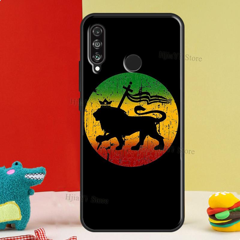 Rasta Löwe Reggae Bob Marleys Hülle Für Huawei P20 Lite P10 P30 P40 Mate 20 Pro Silikonhülle Für P Smart 2019 2021 Cover
