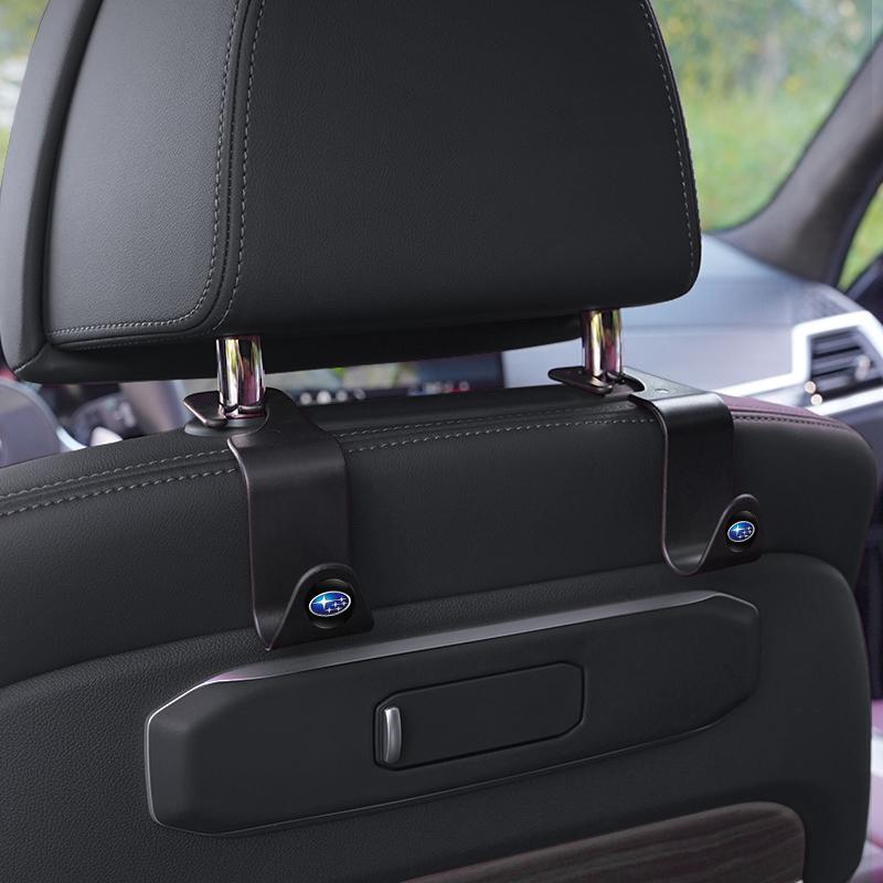 2Pcs Car Logo Seat Back Storage Hooks Organizer Accessories For Subaru Impreza Legacy Outback WRX STI BRZ Forester Levorg Ascent uyu8