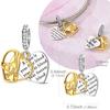 Original 925 Sterling Silver Charms Hold Hands with Mom Heart Engraving Pendant Fit Original Bracelet For Women DIY Jewelry Gift