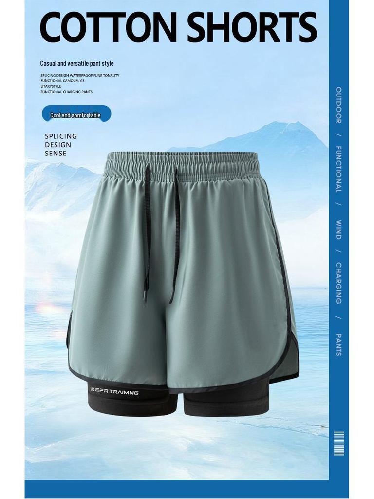 2026 Dual-Layer Men's Shorts: Sports, Running, Beach, Fitness