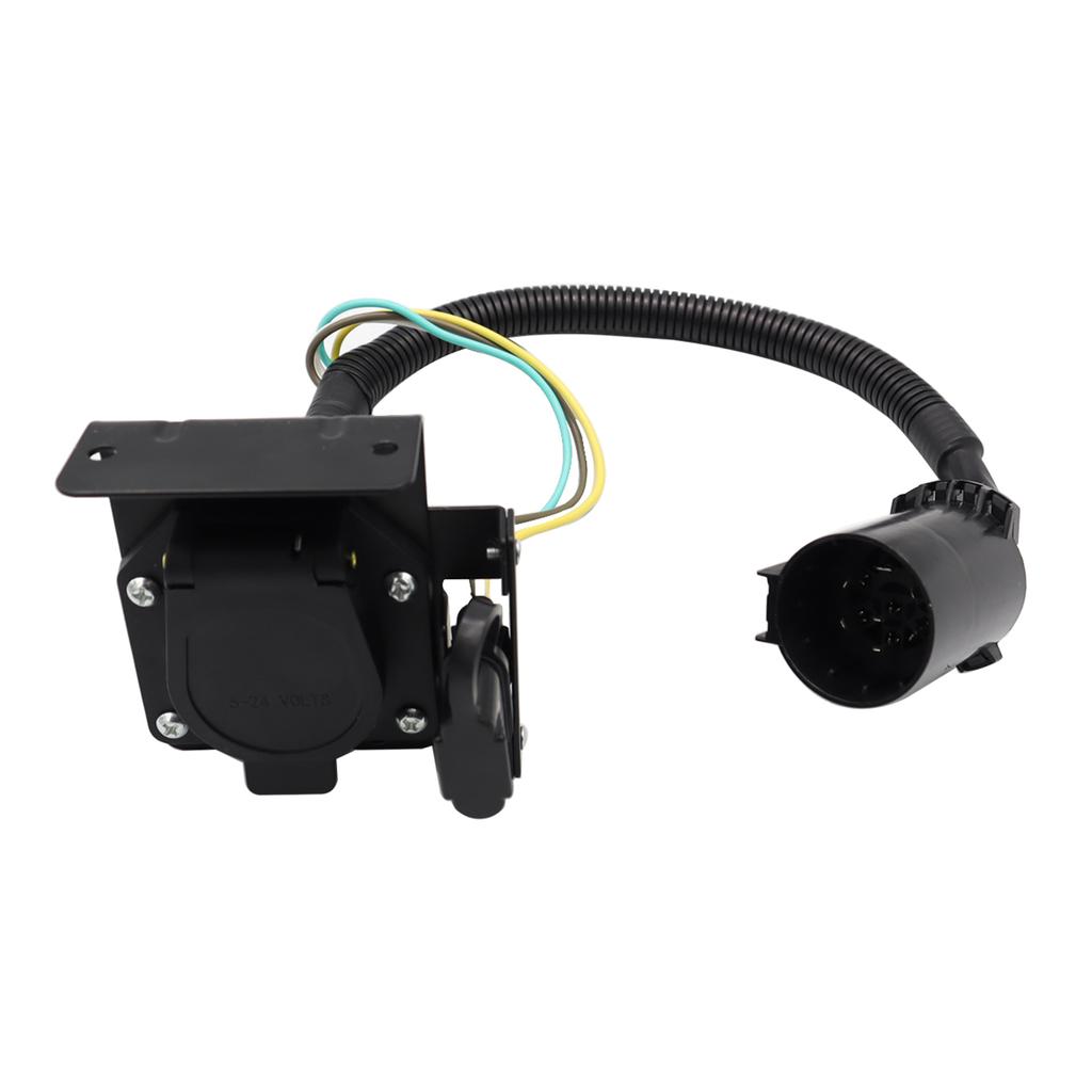 Osilly Adaptateur de remorque plat à 4 voies vers rond à 7 voies pour