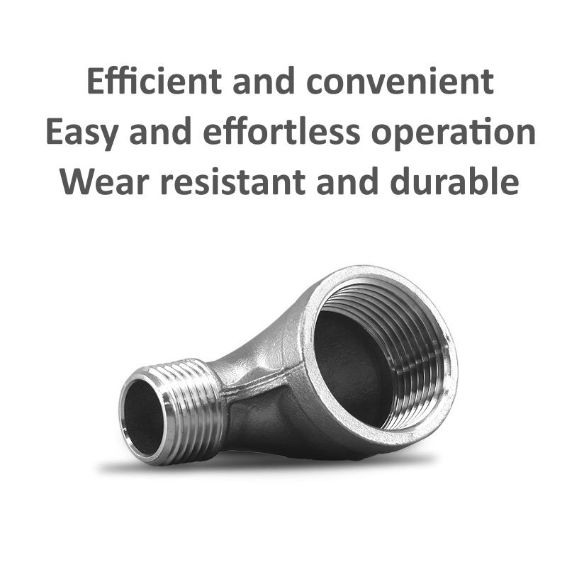 1/8" 1/4" 3/8" 1/2" 3/4" 1" Female X Male Thread Street Elbow 90 Degree Angled SS 304 Stainless Steel Pipe Fitting Connectors