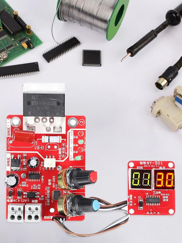 Spot Welder Module Adjustable Time Current Transformer Controller Board Digital Display Portable DIY Battery Accessories