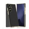 For Samsung S26 S25 Ultra Phone Case for Samsung Galaxy S25 S24 Ultra Electroplated Leather Plastic Hard Shell Protective Cover
