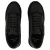 Armani Exchange Leather Lace-Up Round Toe Low-Top Sneakers Men sneakers Black XUX083XV2631K001