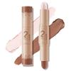 Boobeen Concealer Stick Contour - Dual-Ended Bronzer and Face Shaping Highlighter Stick, Face Brightening & Shading Pencil for Women, Waterproof