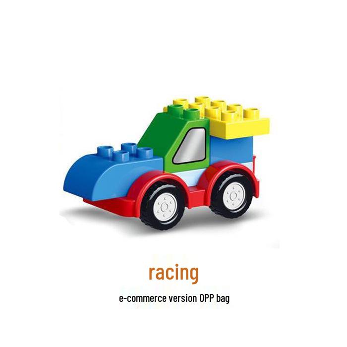 Versatile Engineering Car Toy: Suitable with LEGO Large Bricks, Encourages Creativity and Learning In Children, Ideal for Small Gifts.