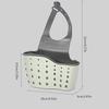 Hanging Bag Organizer Double-layer Kitchen Sink Shelf with Strong Load-bearing Design Easy-to-install Hanging Basket for Soap