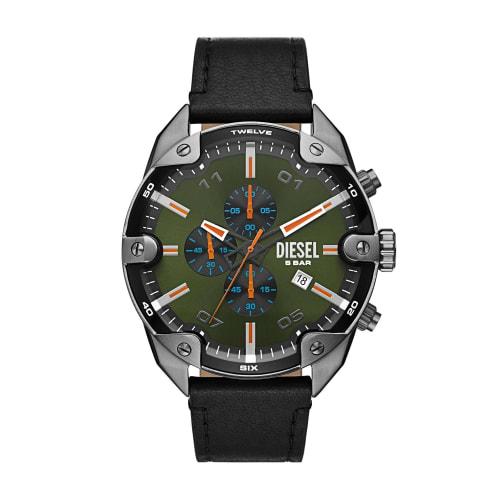 Diesel Watch with Spikes, DZ4626, Black