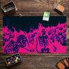 Psychedelic Zombie Skeleton Horror Art Pattern Nonslip Rubber Game Mat For Card Game Sessions And Daily Desktop Activities