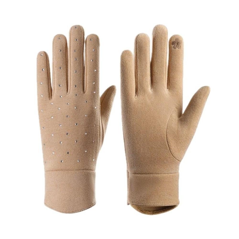 Fleece Lined Cycling Gloves Touchscreen Women's Gloves Fashion Winter Gloves Winter