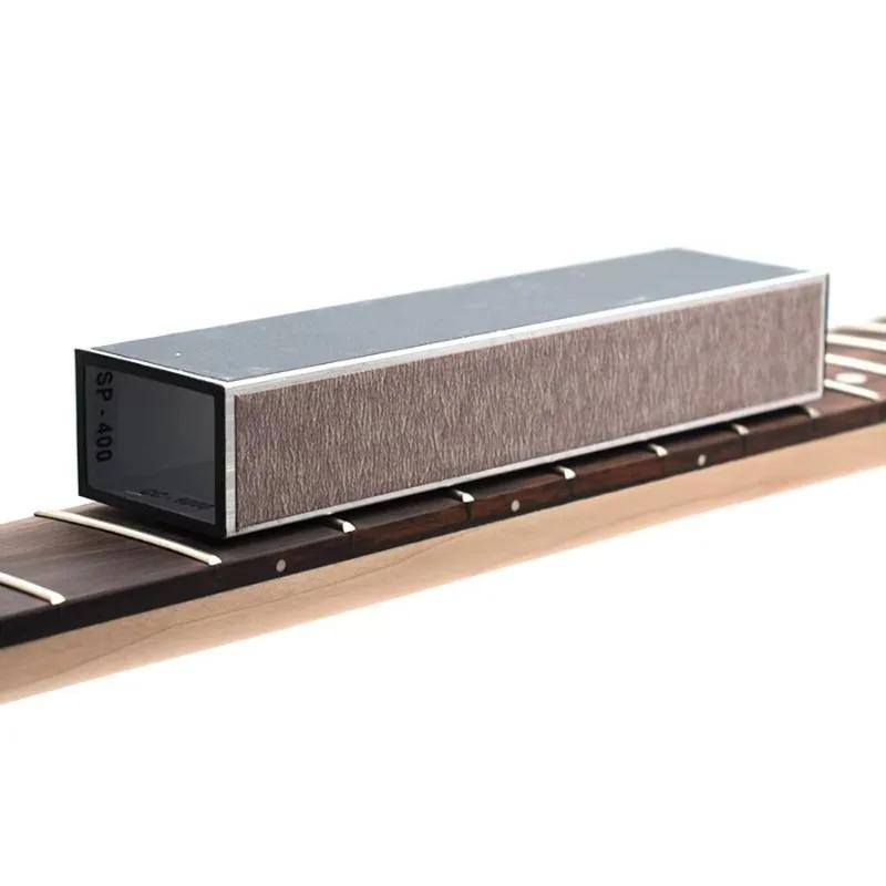 Guitar Fret Leveling Beam Self-Adhesive Sanding Tool with Sandpaper Professional Luthier's Repair Kit Fretboard Care Polishing