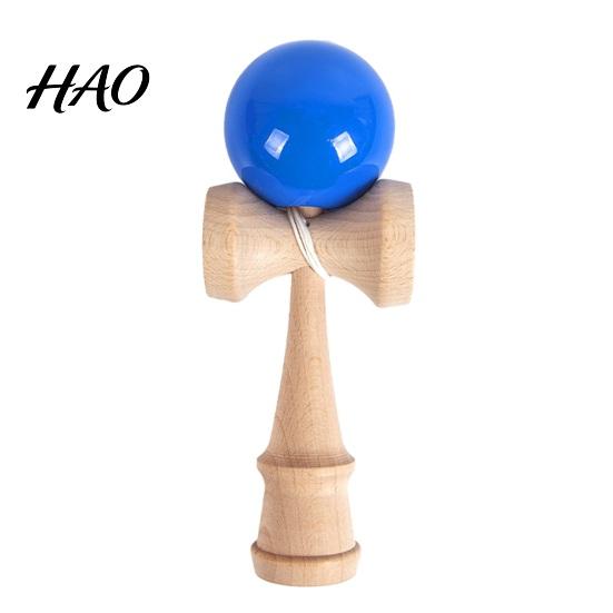 Street Performance Prop Solid Wood Kendama Ball Catch Toy, Professional Balance Durable Grip Classic Skill Fidget Toy for Focus Game, Hand Eye