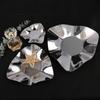 Silver Stainless Steel Fruit Plate Geometric Triangular Pleated Bowl Tray Candy Bowl Jewelry Dish Desktop Storage Container