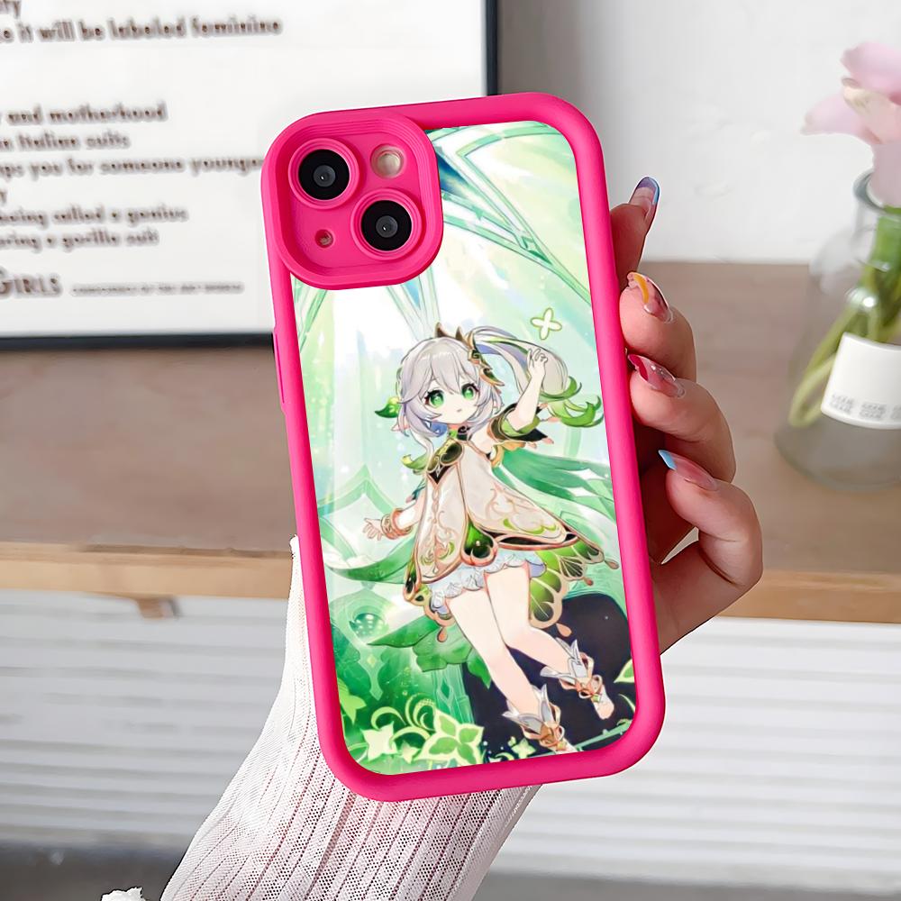 Spiel GI Nahida Dicke TPU Handyhülle für iPhone 17 16 15 14 13 12 11 Air Pro Max Plus Bunte Hülle