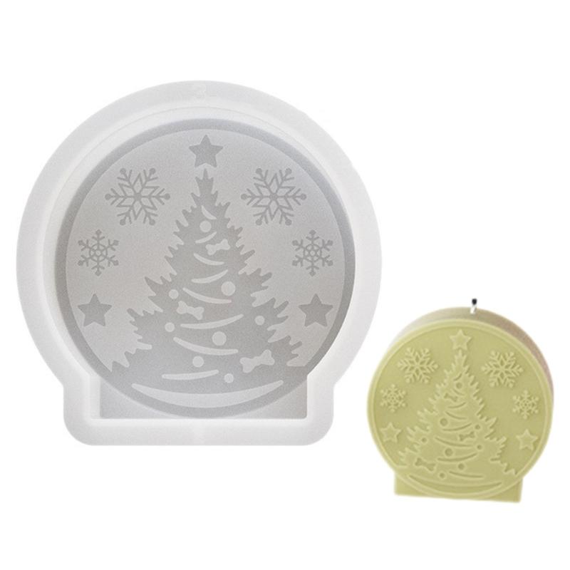 Silicone Crafting Mold Ornament Moulds Christmas Series Sculpture Moulds Figurines Molds Silicone Texture for Craft